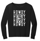 Howdy Cattle Graphic Lightweight Sweatshirt